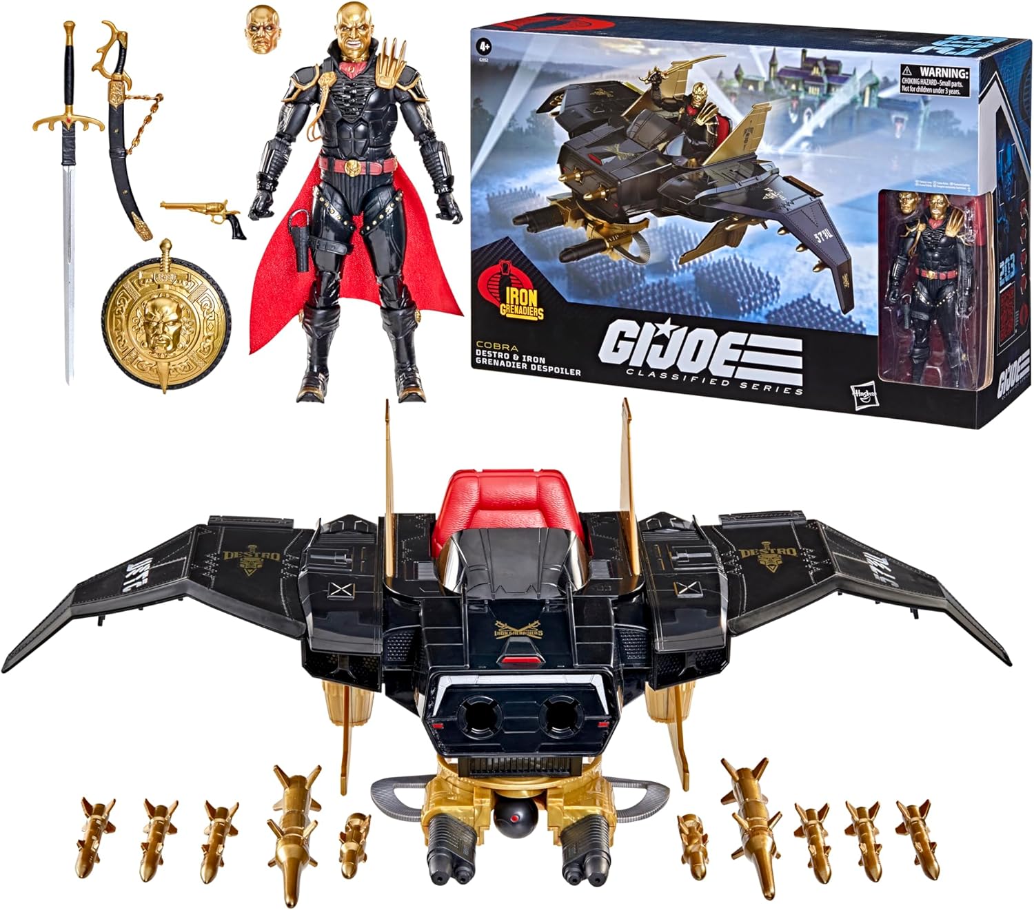 Hasbro G.I. Joe Classified Series Destro & Iron Grenadier Despoiler Action Figure and Vehicle Set