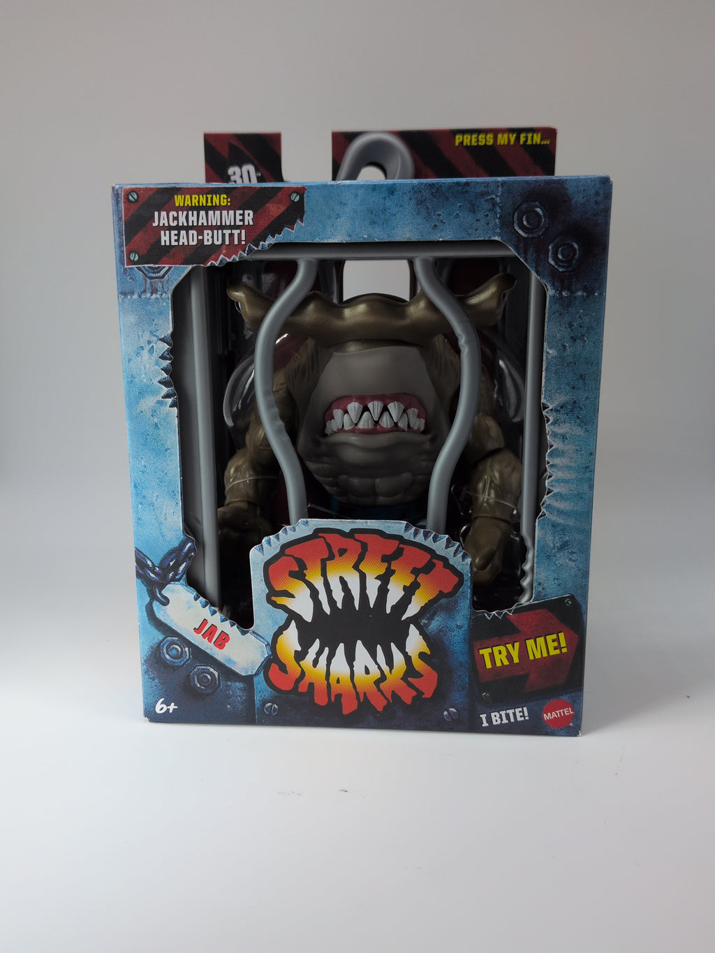 Mattel 2024 Street Sharks Jab Hammerhead Action Figure 30th Anniversary